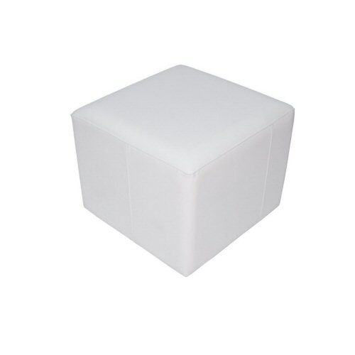 Hire Cube ottoman white