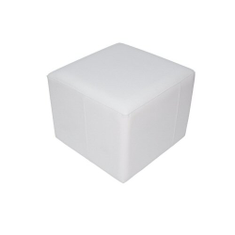 Hire Cube ottoman white, in Ringwood, VIC