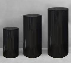 Hire Plinths Round 3 Set – Black