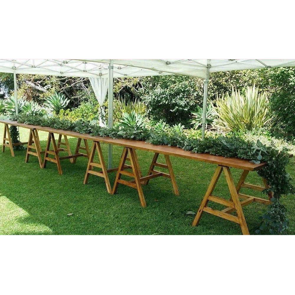 Hire TIMBER TABLE WITH A FRAME LEGS, hire Tables, near Cheltenham image 1