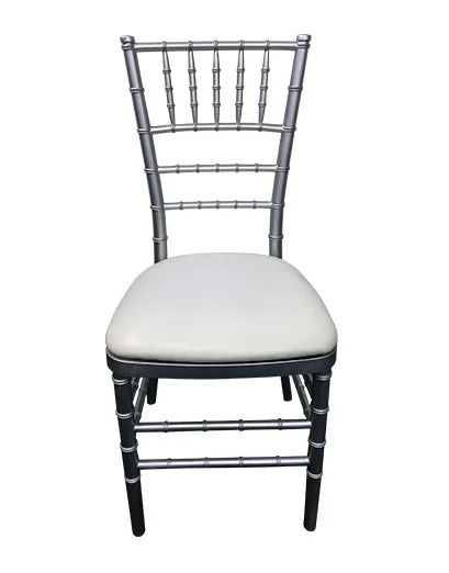 Hire Silver Tiffany Chair with White Cushion Hire, hire Chairs, near Wetherill Park