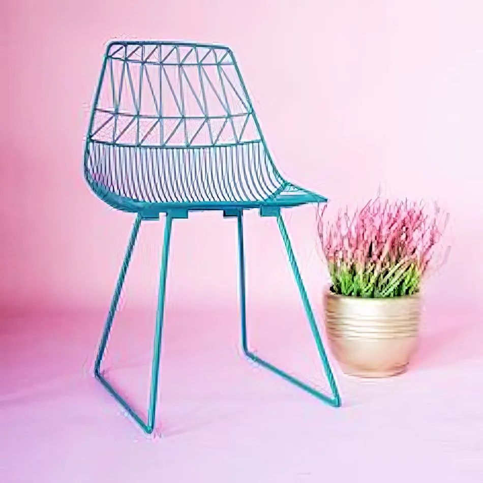 Hire Turquoise Blue Wire Chair / Arrow Chair Hire, hire Chairs, near Auburn image 1