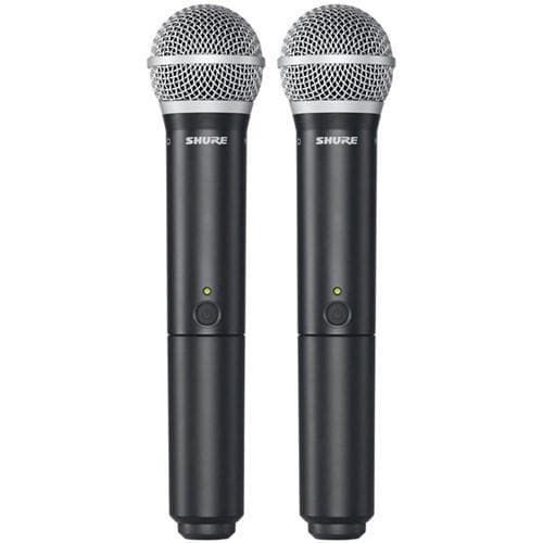 Hire SHURE BLX288 / PG58 DUAL WIRELESS MIC SYSTEM, hire Microphones, near Alexandria image 1