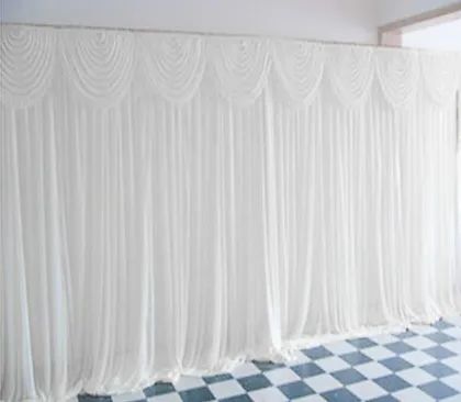 Hire Back drop Adjustable size with Curtains