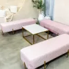 Hire Pink Velvet Ottoman Bench Hire
