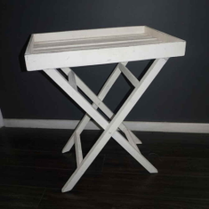 Hire WHITE BUTLERS TABLE (RUSTIC)