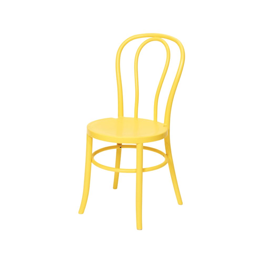 Hire THONET BENTWOOD RESIN CHAIR YELLOW, hire Chairs, near Brookvale