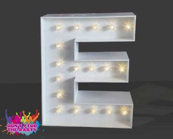 Hire LED Light Up Letter - 60cm - E, from Don’t Stop The Party