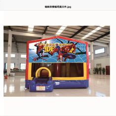Hire SPIDERMAN 5IN1 COMBO 5X5.5M WITH SLIDE POP UPS BASKETBALL HOOP OBSTACLES TUNNEL