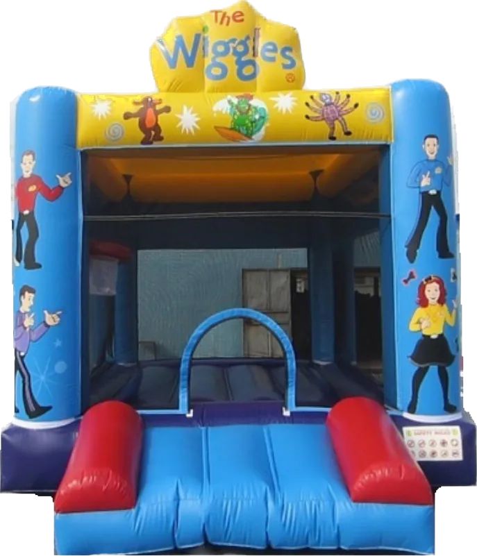 Hire WIGGLES 4.5X4.5M WITH BASKETBALL HOOP, hire Jumping Castles, near Doonside