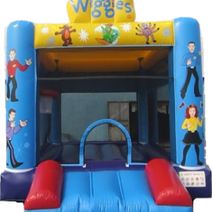 Hire WIGGLES 4.5X4.5M WITH BASKETBALL HOOP
