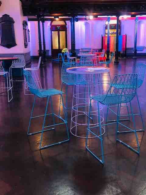 Hire Turquoise Wire Stool Hire, hire Chairs, near Blacktown image 1