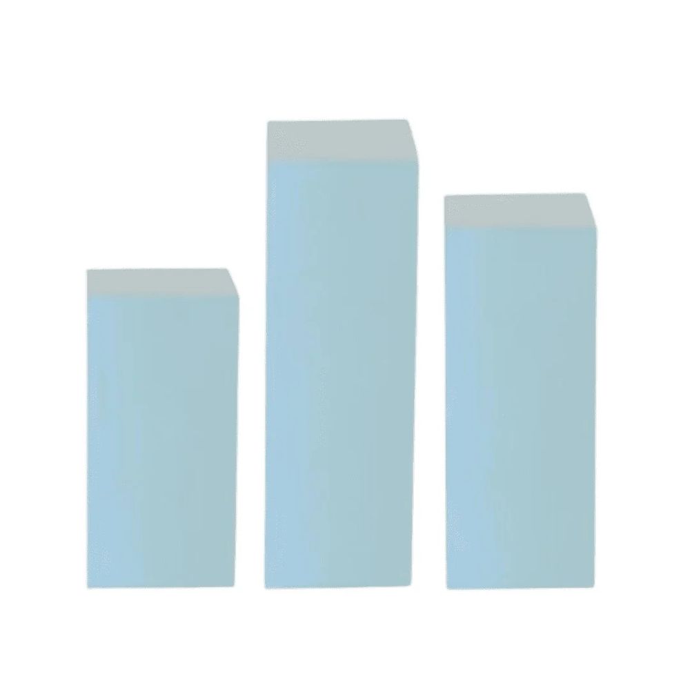 Hire Blue Square Plinths - Set of 3, hire Miscellaneous, near Auburn