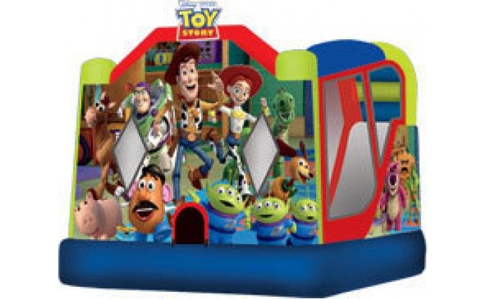 Hire Jumping Castle Combo with slide & basket ball ring ( Looney Tunes ) 6x5mtrs, hire Jumping Castles, near Tullamarine image 1