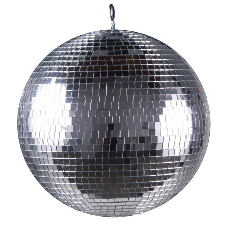 Hire Mirror Disco Ball 16inch (40cm) with motor, hire Party Lights, near Seven Hills