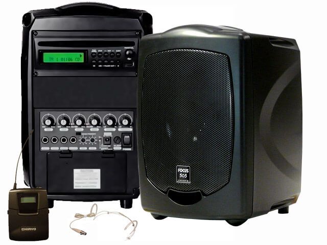 Hire FOCUS PORTABLE PA WITH WIRELESS H-HELD AND HEADSET, hire Speakers, near Acacia Ridge