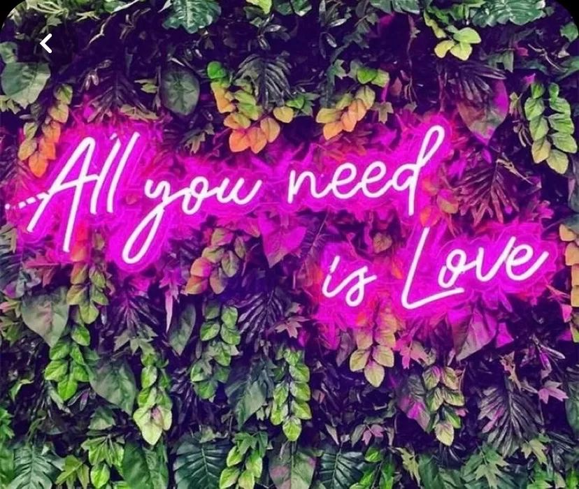 Hire Neon Sign Hire – All You Need is Love, hire Party Lights, near Wetherill Park image 2