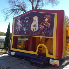 Hire BRATZ JUMPING CASTLE WITH SLIDE