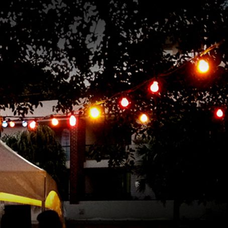 Hire COLOURED FESTOON LIGHTS, in Brookvale, NSW