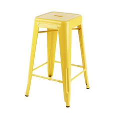Hire Yellow Tolix stool hire, in Chullora, NSW