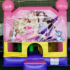 Hire Barbie Girl (3x4m) with slide and Basketball Ring inside, in Mickleham, VIC