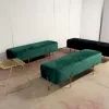Hire Black Velvet Ottoman Bench Hire, hire Chairs, near Wetherill Park image 1