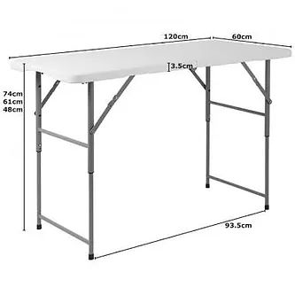 Hire 4ft Kids Trestle Table Adjustable Height, hire Tables, near Ingleburn image 1