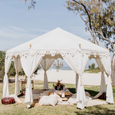 Hire Luxury White Pavilion 5 metre, in Brookvale, NSW