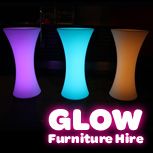Hire Glow Cocktail Tables - Package 2, hire Tables, near Smithfield