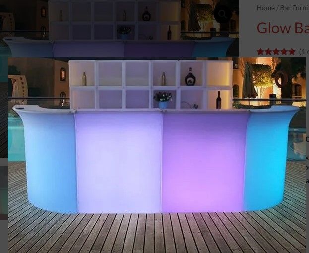 Hire Glow Bar Cabinet Hire, hire Glow Furniture, near Riverstone image 1