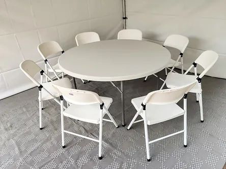 Hire 5ft Round Trestle Table, hire Tables, near Ingleburn image 2