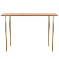 Hire Gold Hairpin Bar Table Hire – Timber Top, in Wetherill Park, NSW