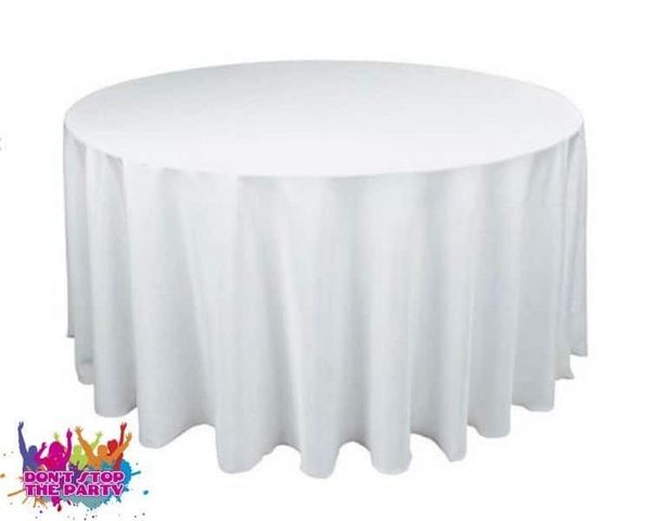 Hire White Tablecloth - Suit 1.8Mtr Banquet Table, from Don’t Stop The Party