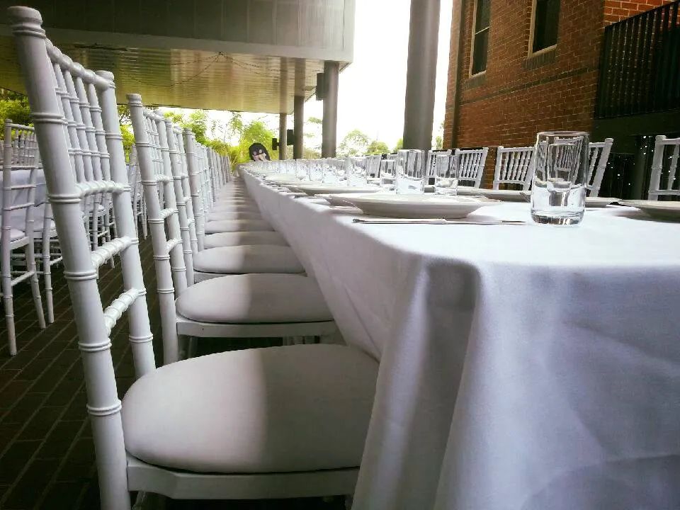Hire White Tablecloth for Large Trestle Table Hire, hire Miscellaneous, near Blacktown image 2
