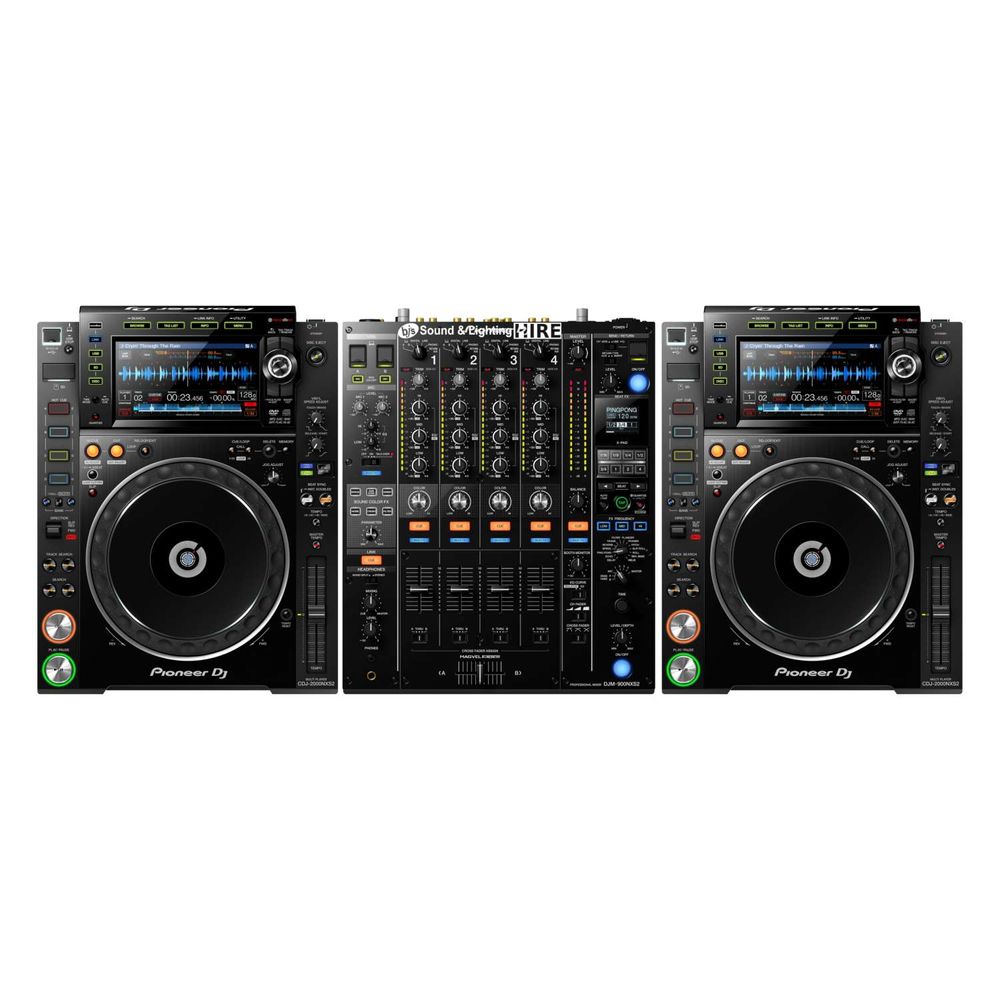 Hire Pioneer DJ System 2x CDJs2000NXS2 + DJM900NXS2, hire DJ Decks, near Newstead