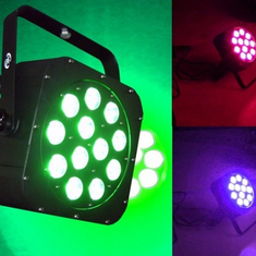Hire 12X10W 5-IN-1 LED FLAT PAR64 RGBWUV