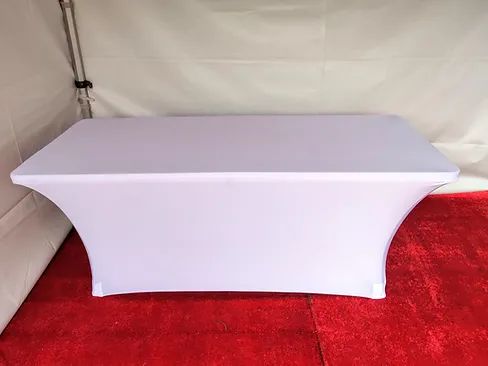 Hire 6ft Rectangular Trestle Table Cover Spandex Lycra Stretch Fitted, hire Tables, near Ingleburn image 1