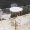 Hire White Wire Cocktail Table / White Arrow Cocktail Table Hire, hire Tables, near Wetherill Park image 1