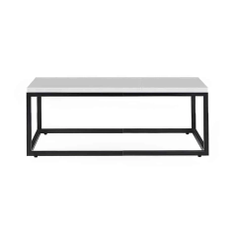 Hire Black Rectangular Coffee Table Hire w/ White Top