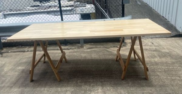 Hire Timber Trestle Table