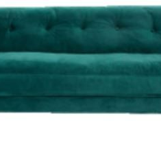Hire Luxe - Emerald green Velvet Sofa, in Marrickville, NSW