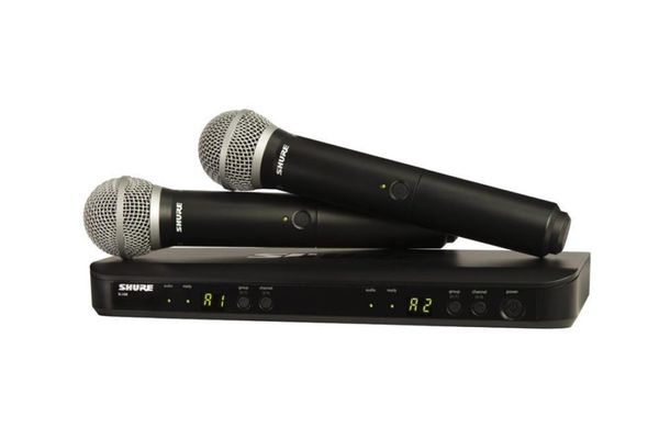Hire SHURE BLX288 P58 Wireless Dual Handset Microphone Set
