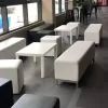 Hire White Ottoman Bench Hire, from Chair Hire Co