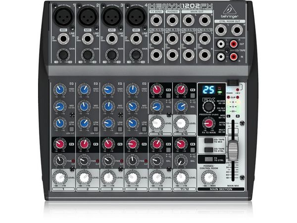 Hire BEHRINGER XENYX 1202FX MIXER, from Lightsounds Gold Coast