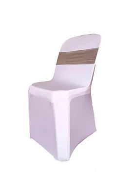 Hire White / Black Chair Cover for Bistro Chair