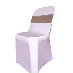Hire White / Black Chair Cover for Bistro Chair
