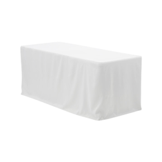 Hire WHITE FITTED TRESTLE TABLECLOTH, in Brookvale, NSW