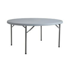 Hire Round Timber Banquet Table Hire