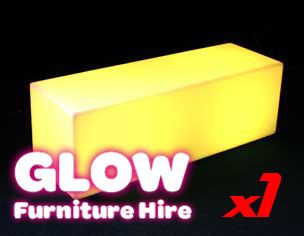 Hire Glow Rectangle Bench - Package 1, hire Chairs, near Smithfield