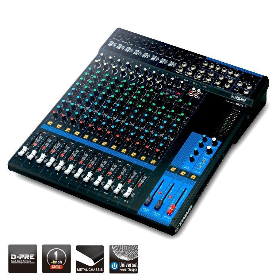 Hire 1 x Yamaha 16 Ch Mixer (with FX), hire Speakers, near Sydney